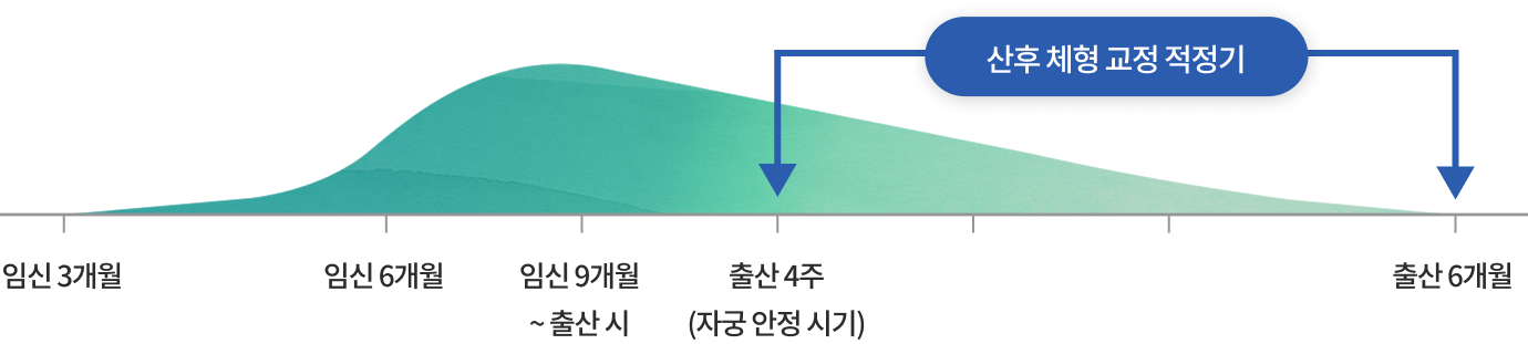 임신·출산 기간 중 릴렉신 호르몬 변화 그래프